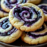 Blueberry Cheesecake Swirl Cookies