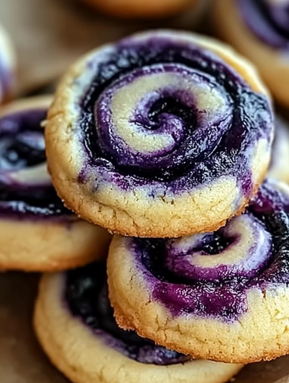 Blueberry Cheesecake Swirl Cookies