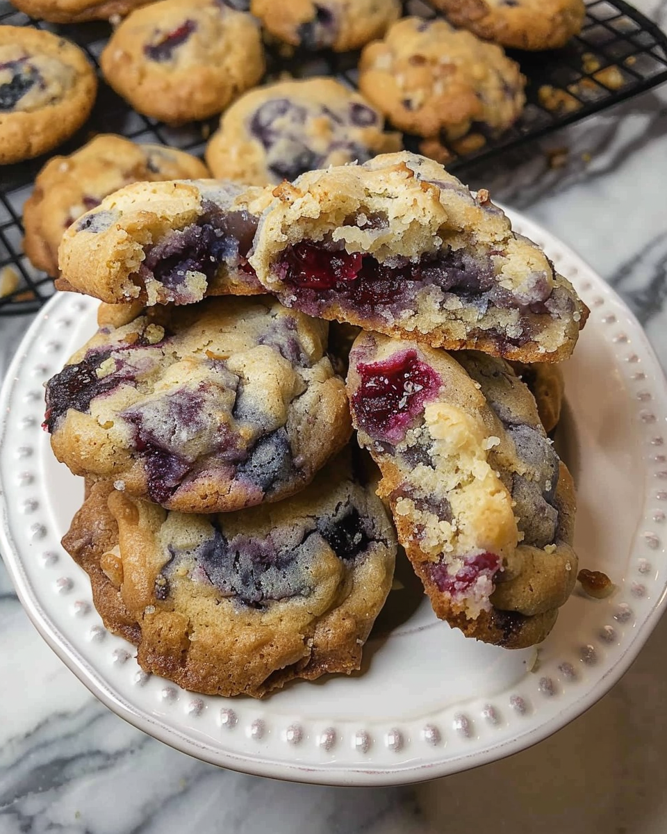 Blueberry Muffin Cookies with Streusel