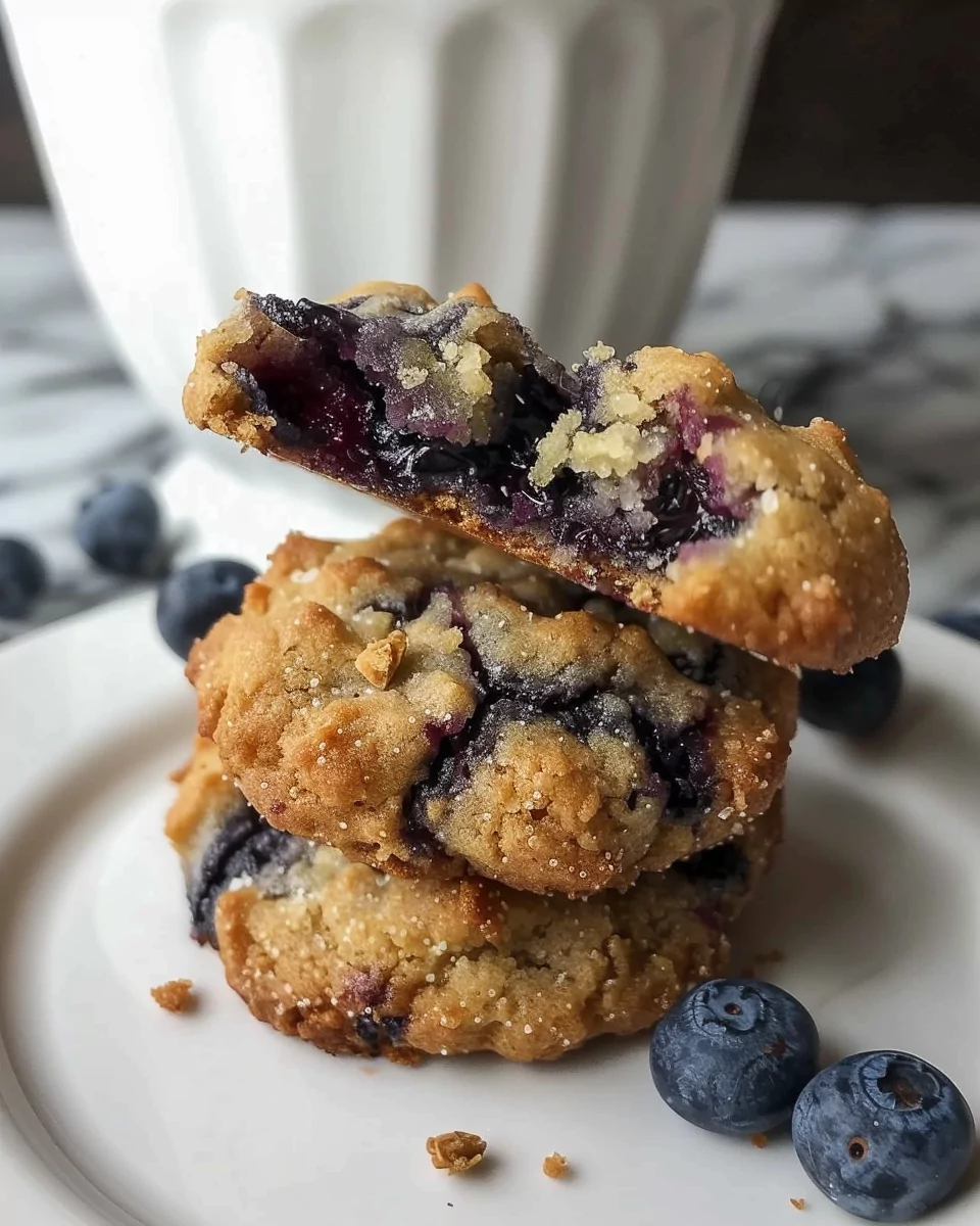 Blueberry Muffin Cookies with Streusel