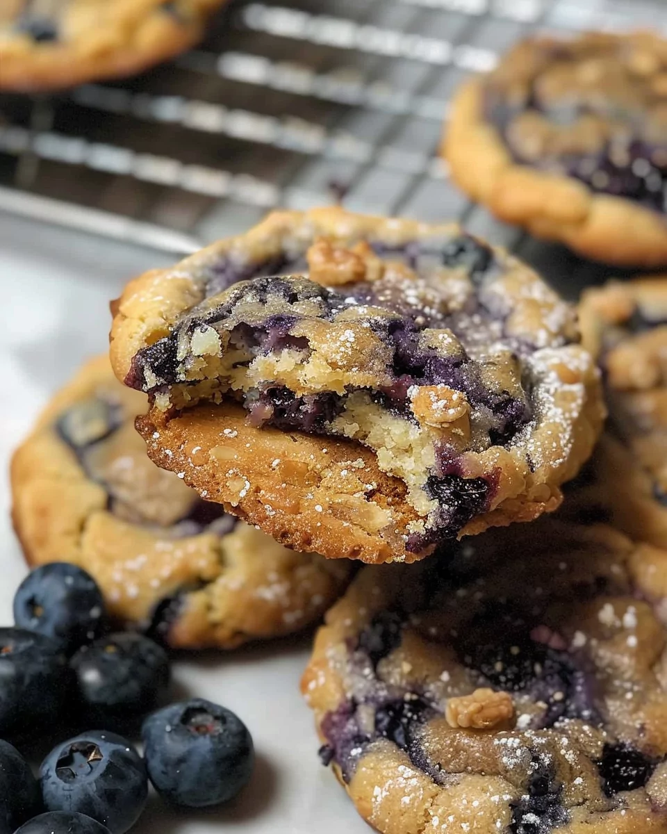 Blueberry Muffin Cookies with Streusel