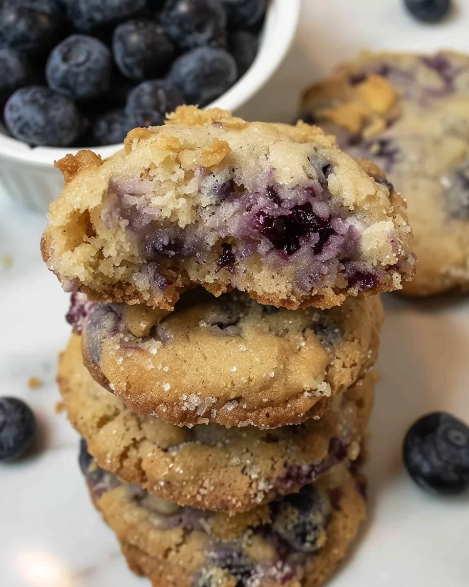 Blueberry Muffin Cookies with Streusel