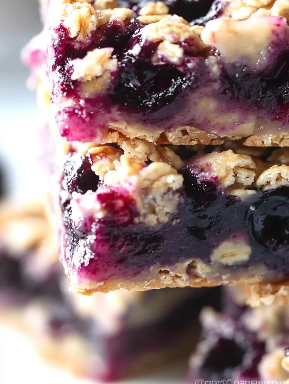 Blueberry Oatmeal Bars