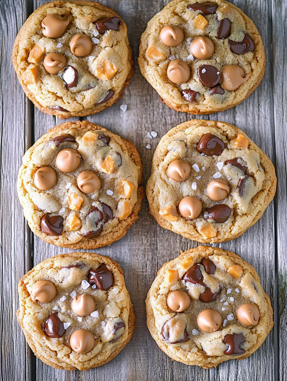 Butterscotch Chocolate Chip Cookies with Sea Salt