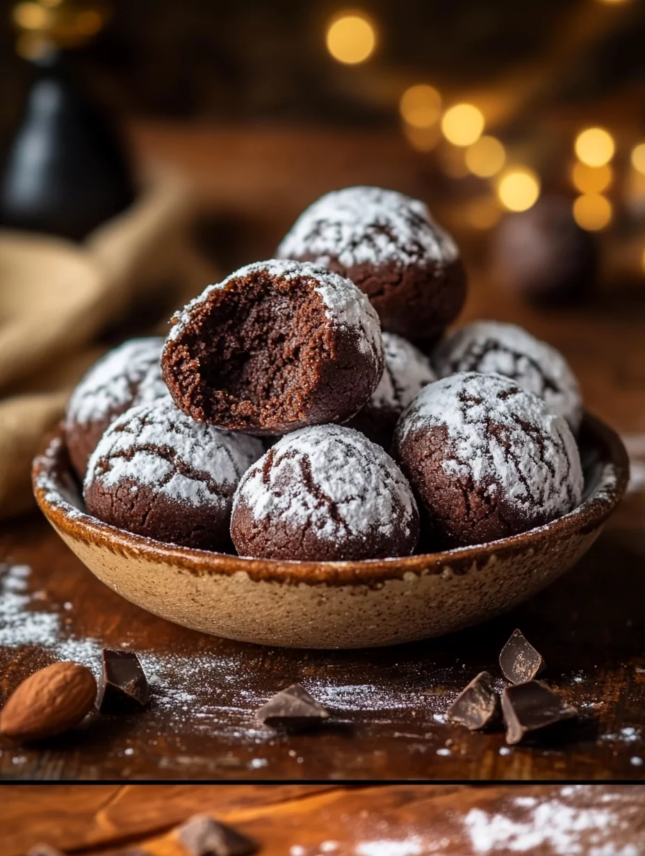 Classic Chocolate Snowball Cookies