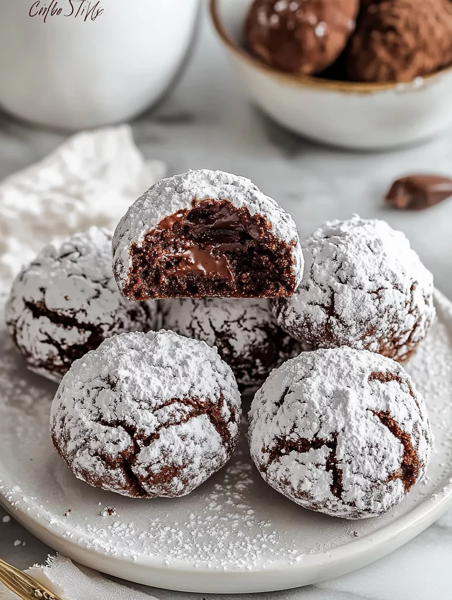 Classic Chocolate Snowball Cookies