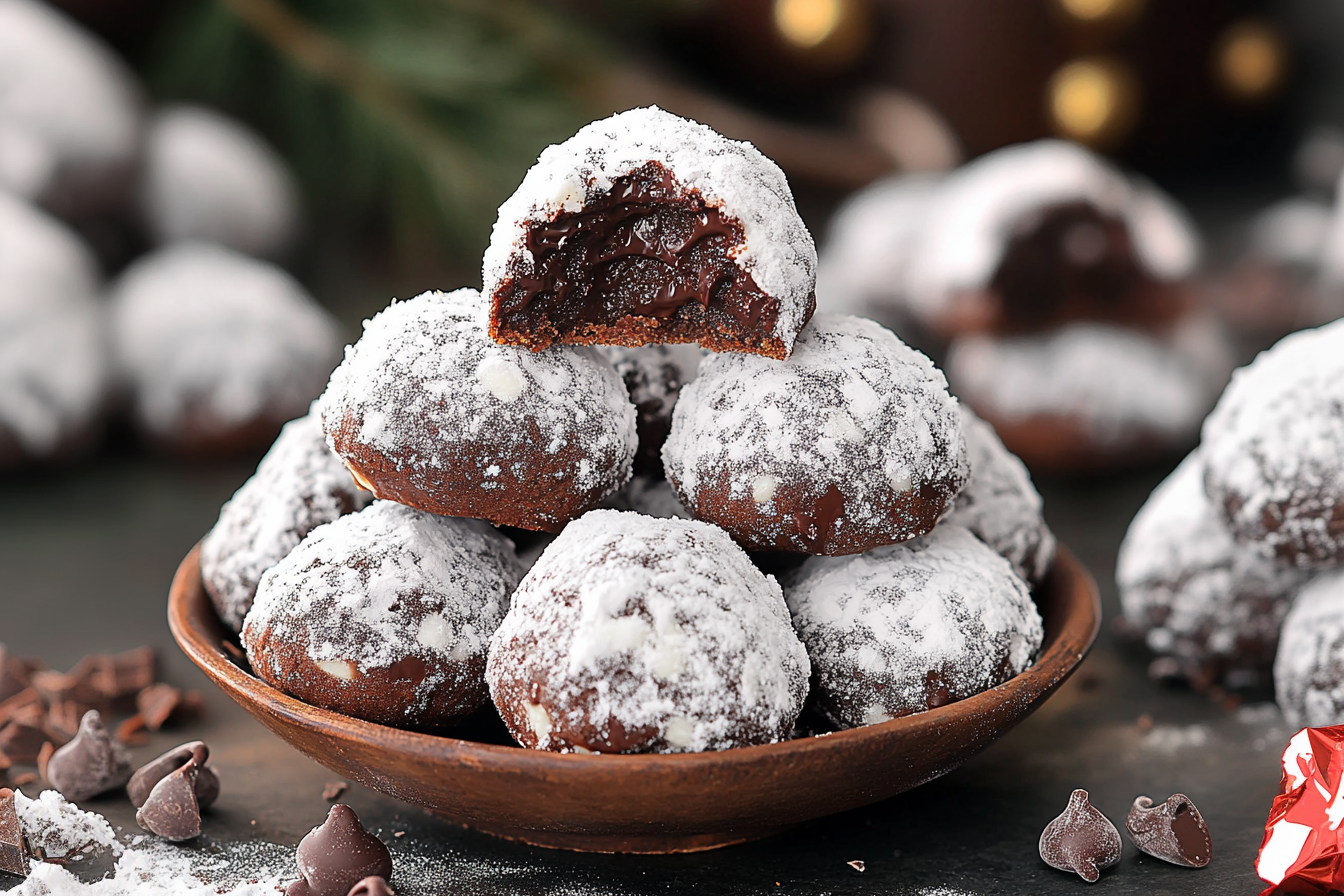 Classic Chocolate Snowball Cookies