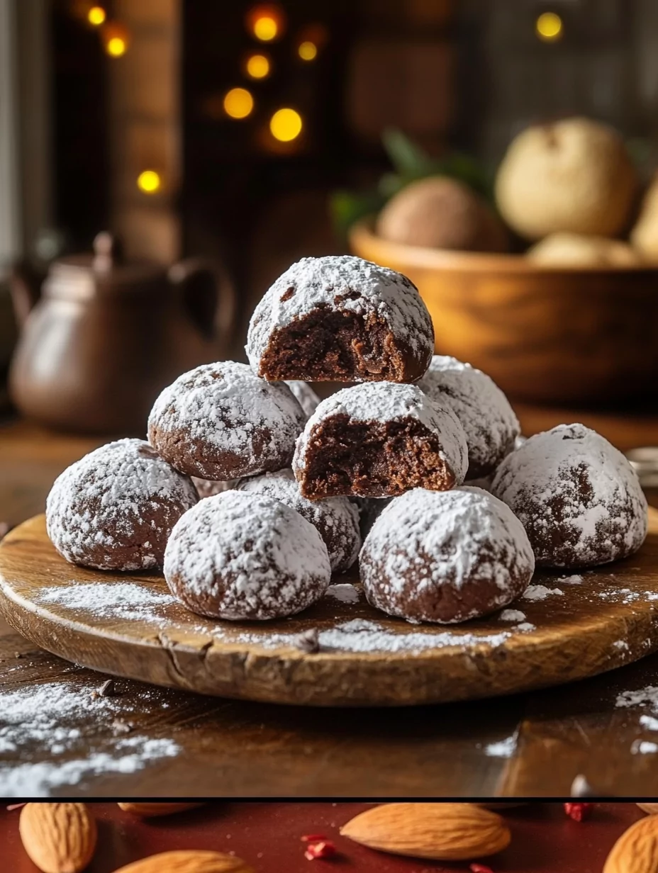 Classic Chocolate Snowball Cookies