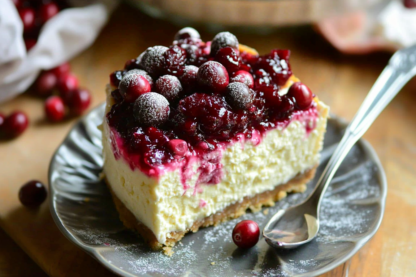 Cranberry Jam White Chocolate Mousse Cheesecake - Recipes Epic