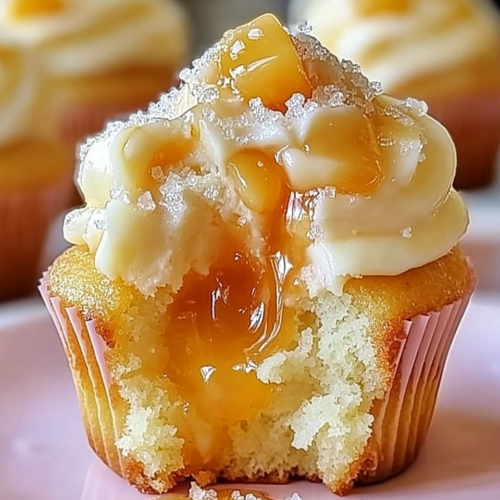 Honey Peach Cream Cheese Cupcakes