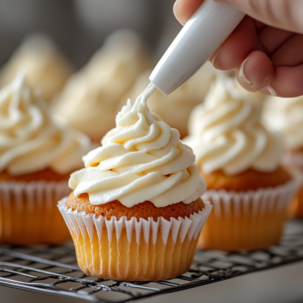 Honey Peach Cream Cheese Cupcakes