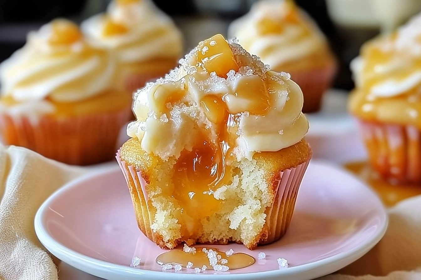 Honey Peach Cream Cheese Cupcakes Recipe