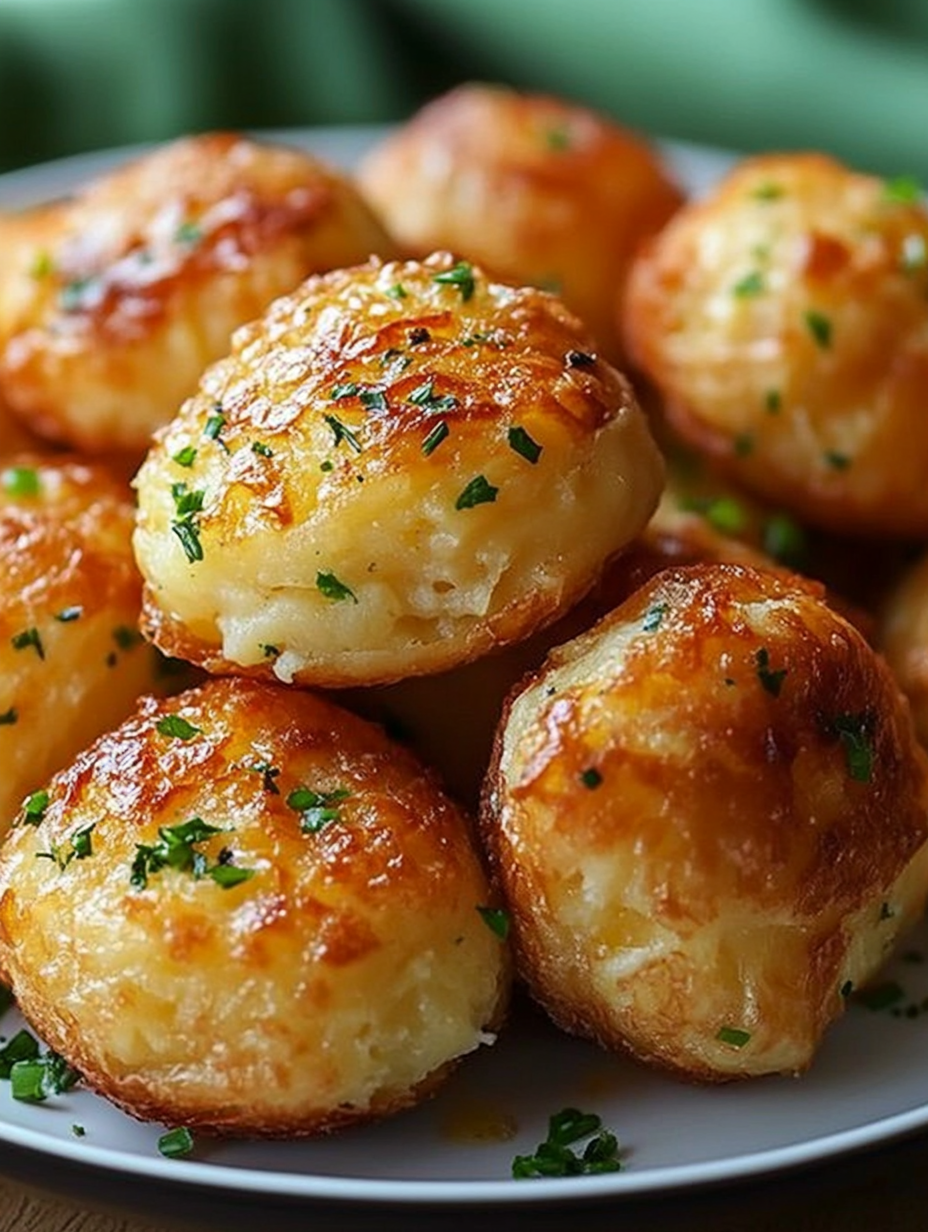 Mashed Potato Cheese Puffs 