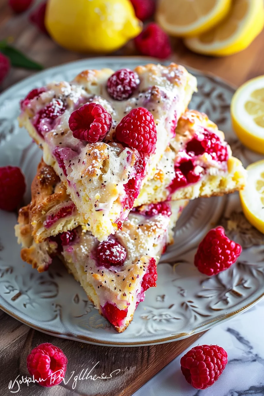 Lemon Raspberry Scones