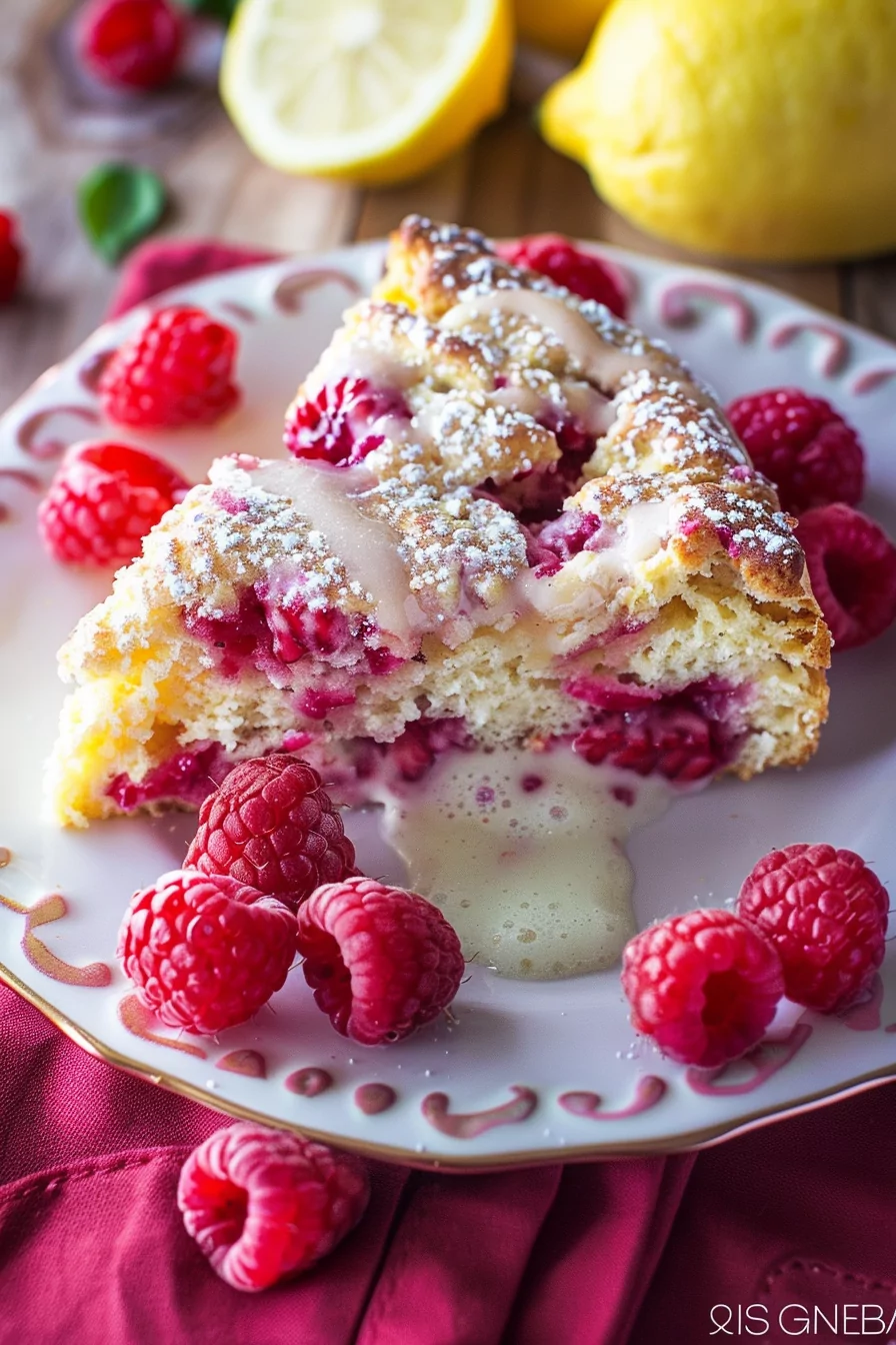 Lemon Raspberry Scones