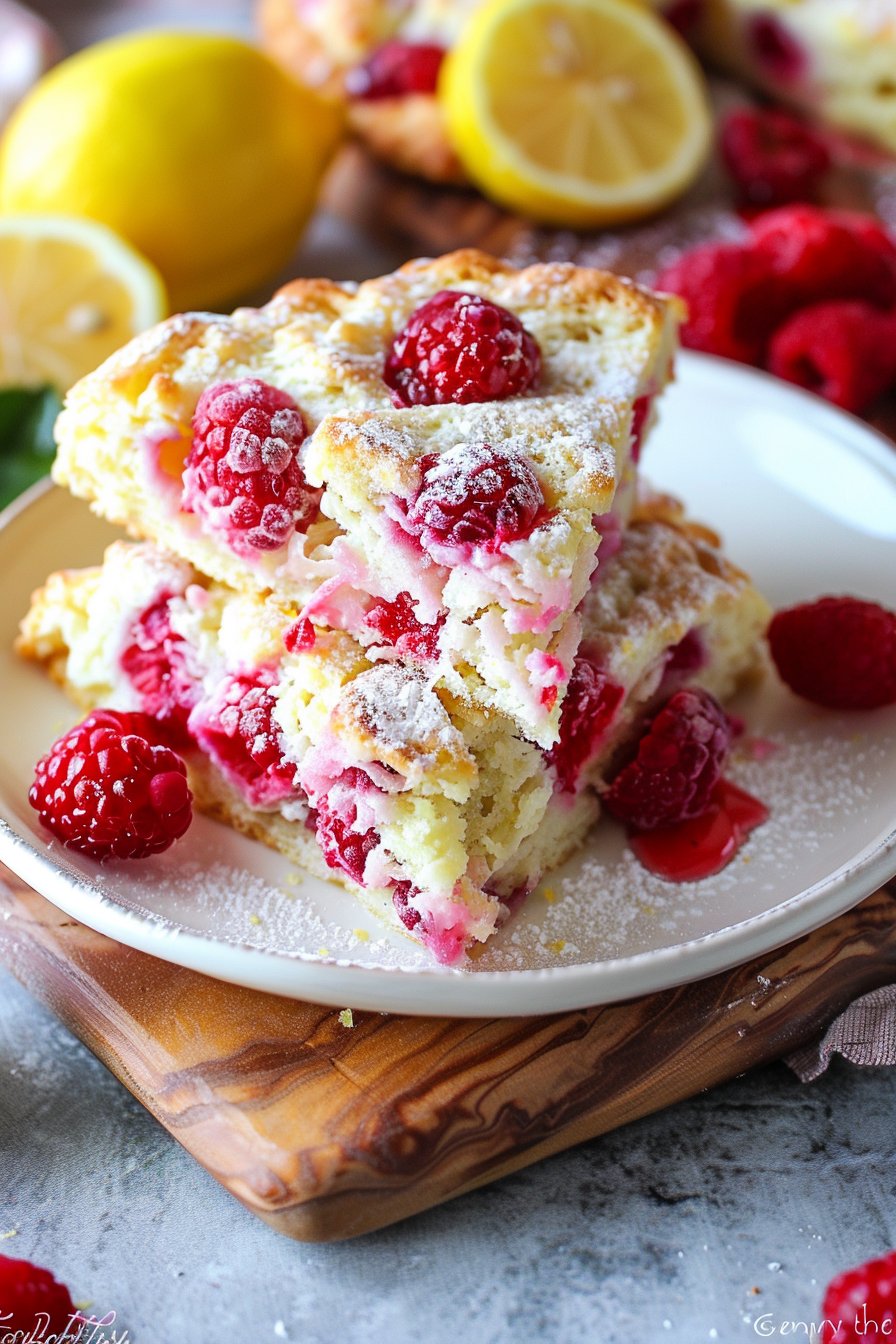 Lemon Raspberry Scones