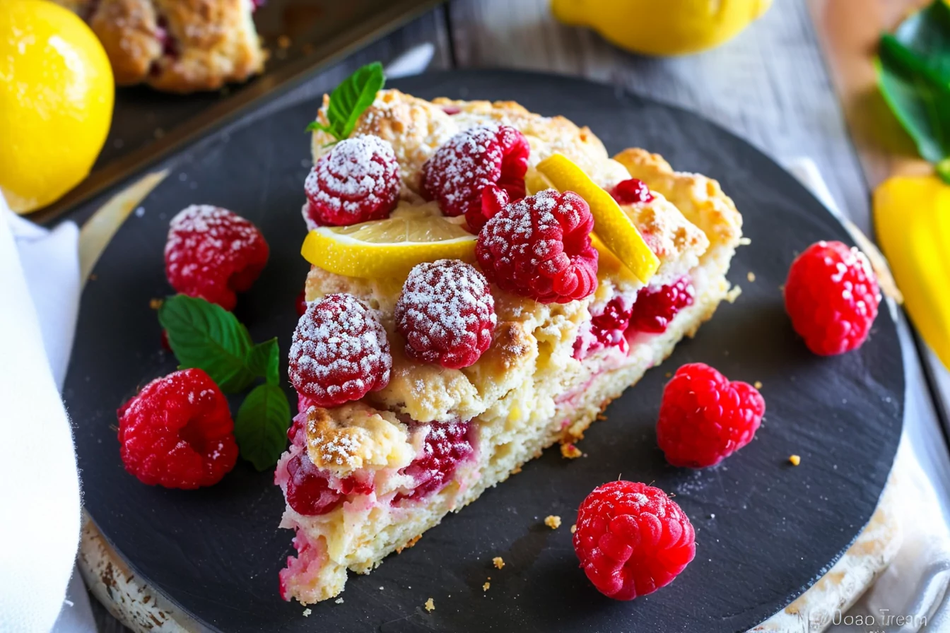 Lemon Raspberry Scones