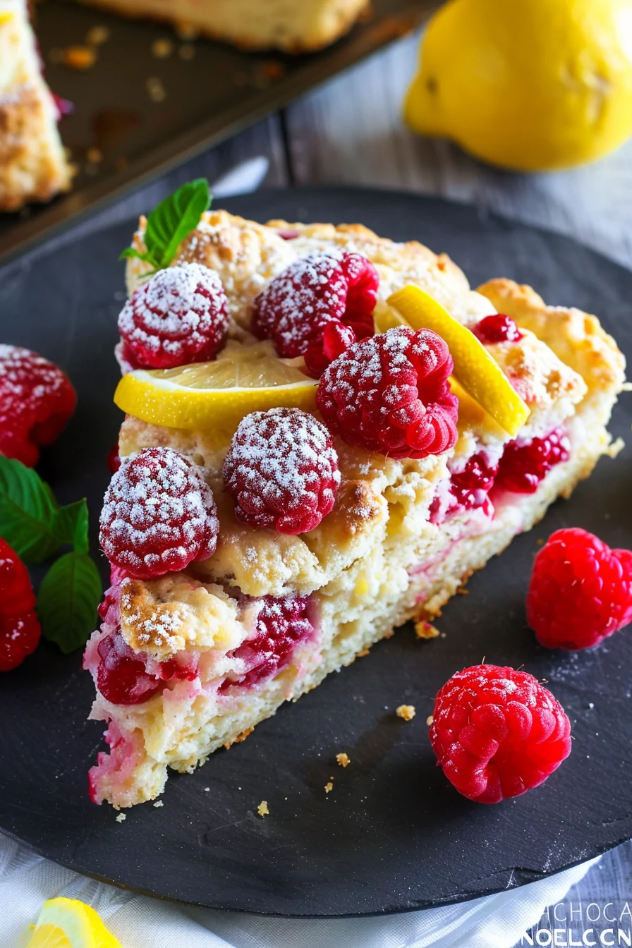 Lemon Raspberry Scones