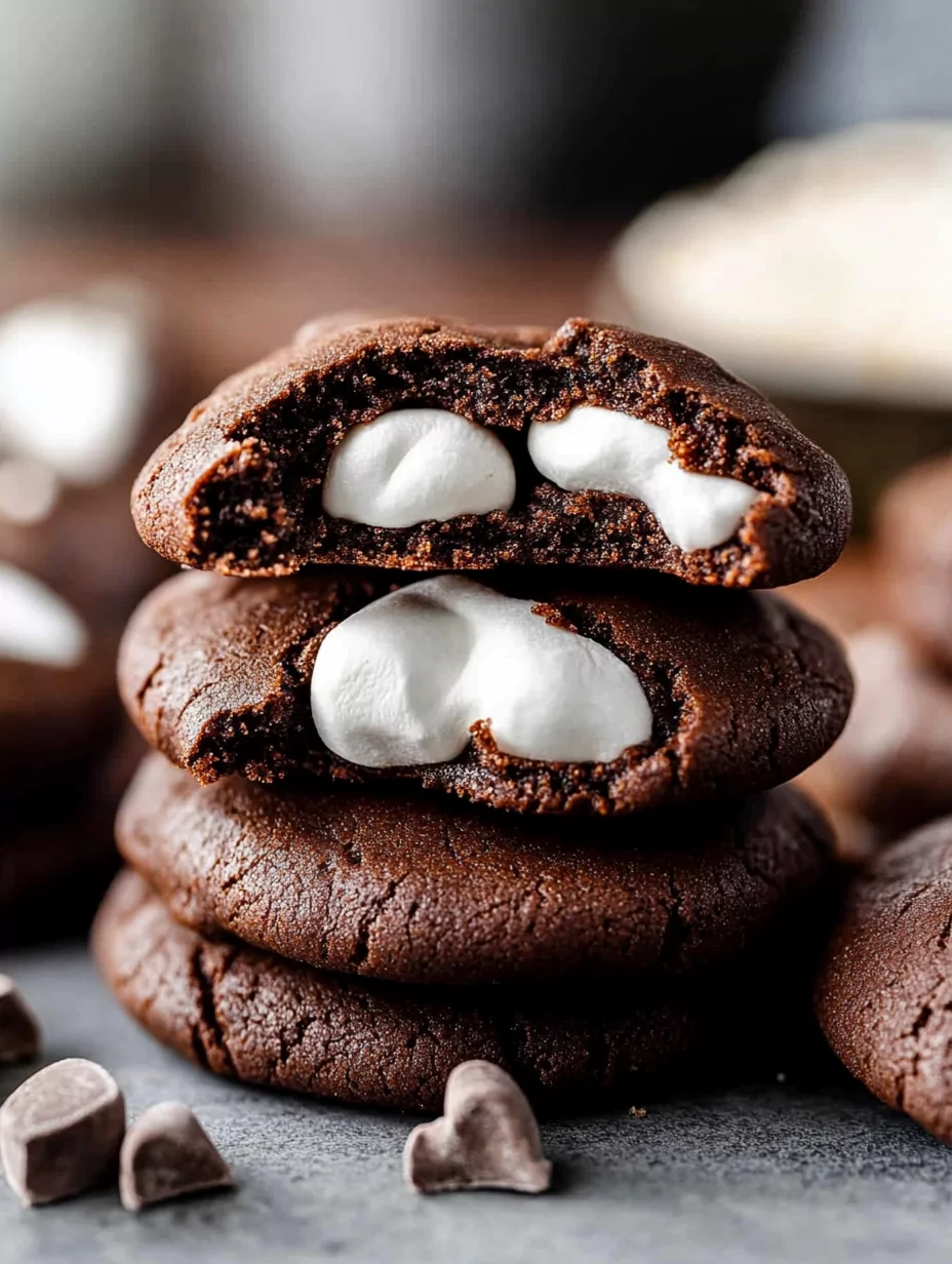 Marshmallow-Surprise Hot Cocoa Cookies