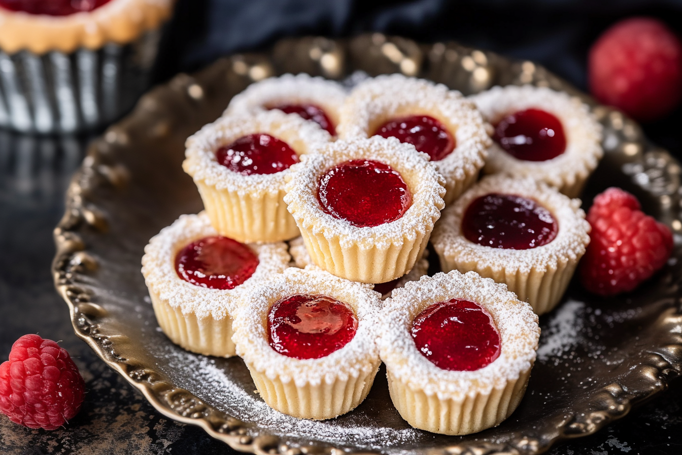 Mini Raspberry Almond Tarts