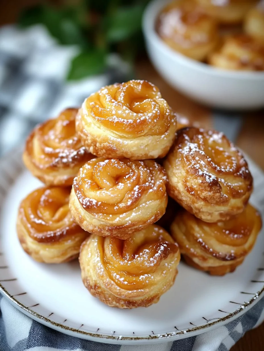 Peach Pie Cruffins