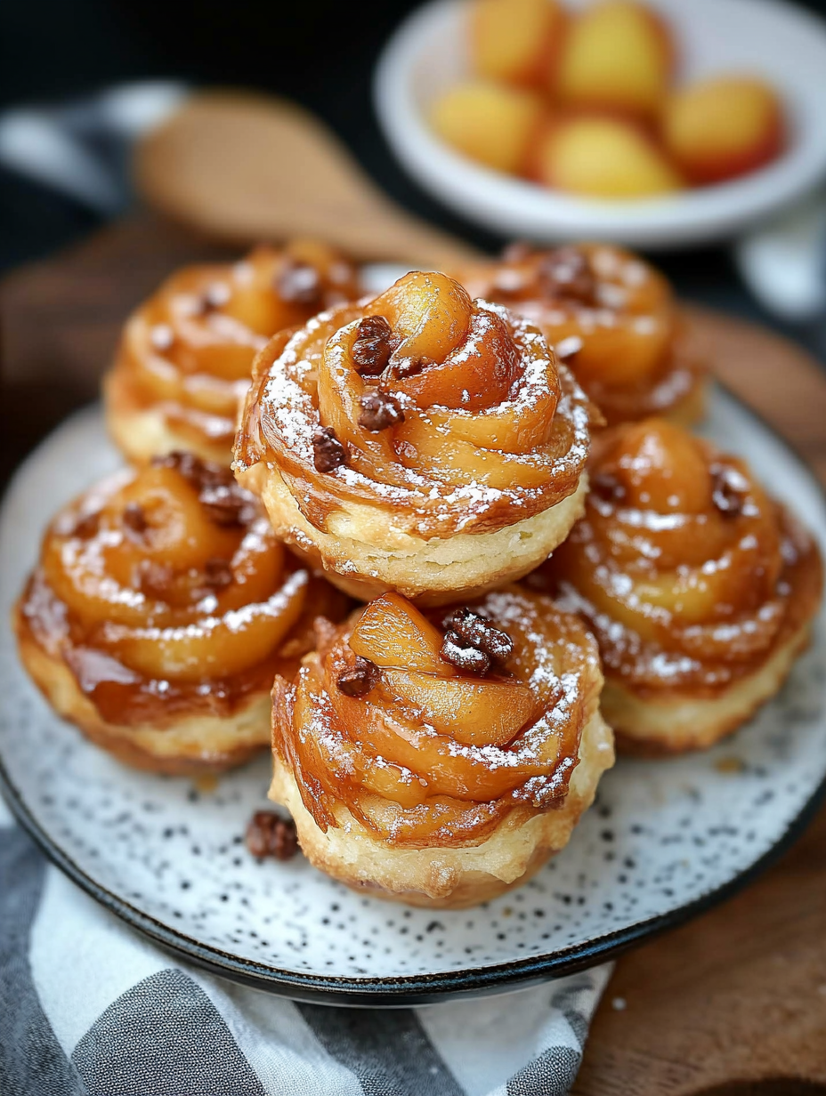 Peach Pie Cruffins