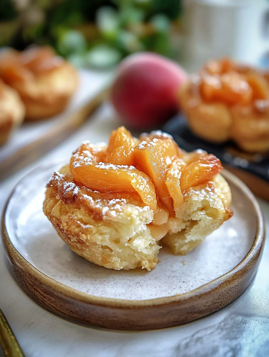 Peach Pie Cruffins