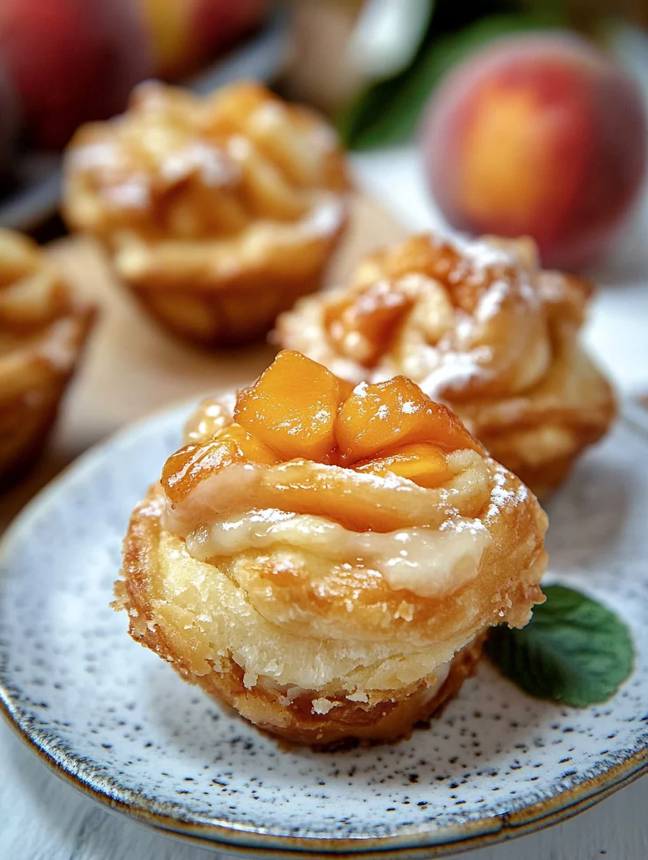 Peach Pie Cruffins