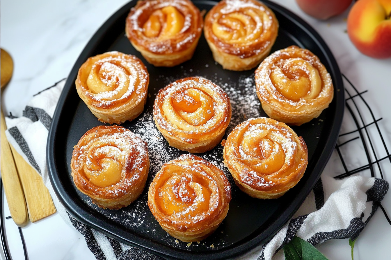 Peach Pie Cruffins