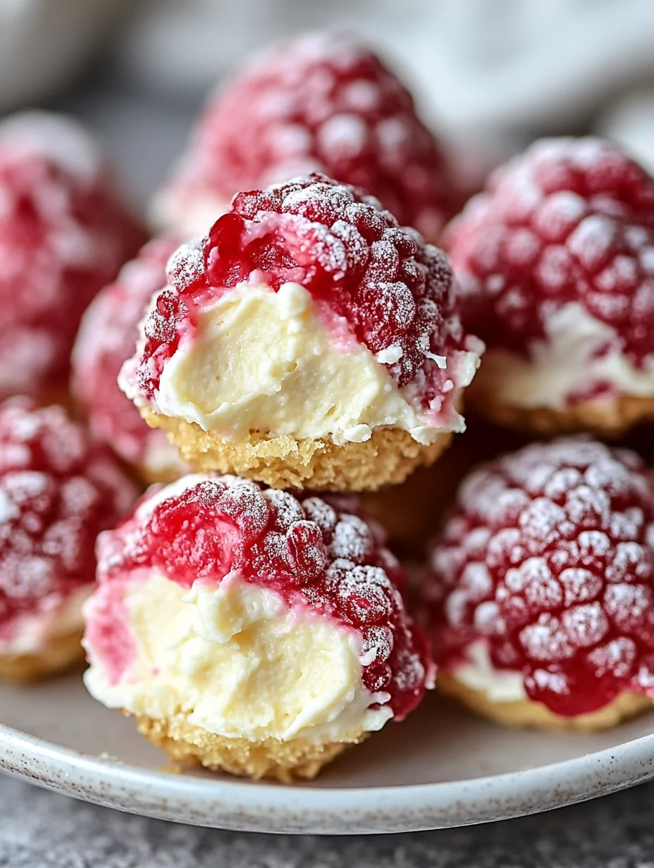 Raspberry Cream Cheese Bites