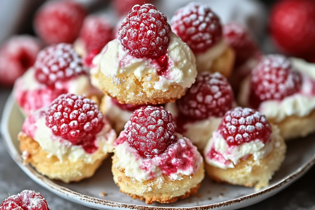 Raspberry Cream Cheese Bites