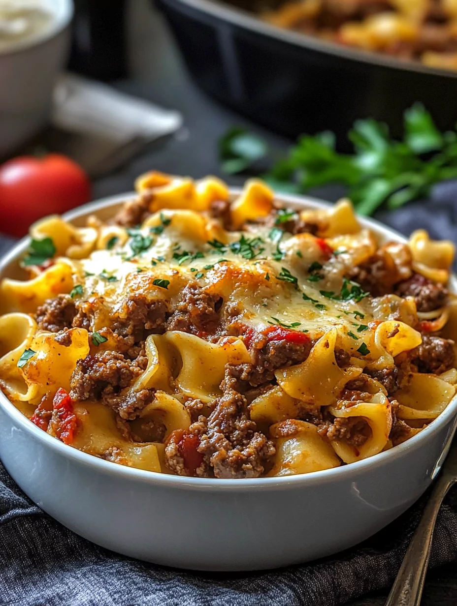 Sour Cream Beef Noodle Casserole