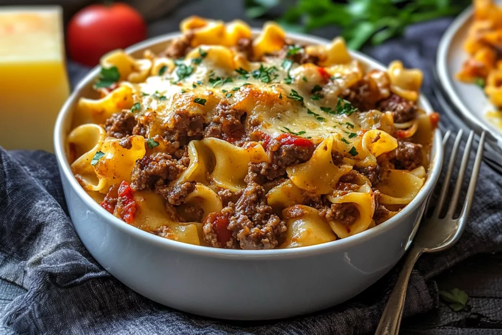 Sour Cream Beef Noodle Casserole