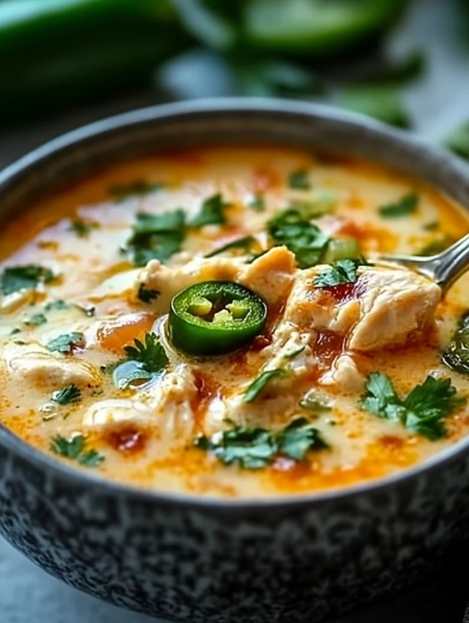 Spicy Jalapeño Popper Chicken Soup