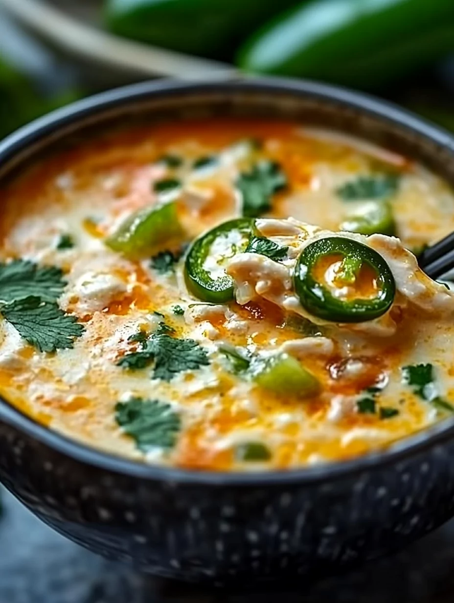 Spicy Jalapeño Popper Chicken Soup