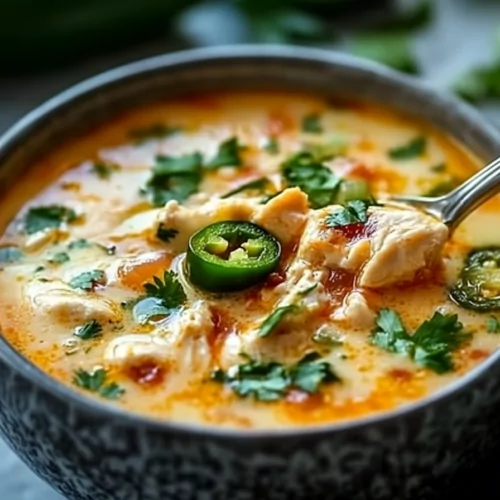 Spicy Jalapeño Popper Chicken Soup