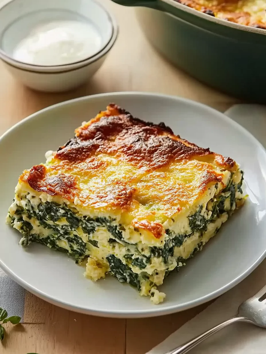 Spinach Florentine Breakfast Casserole