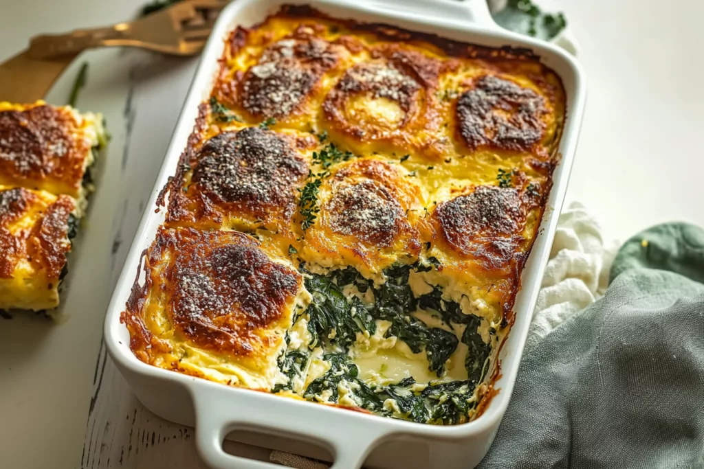 Spinach Florentine Breakfast Casserole