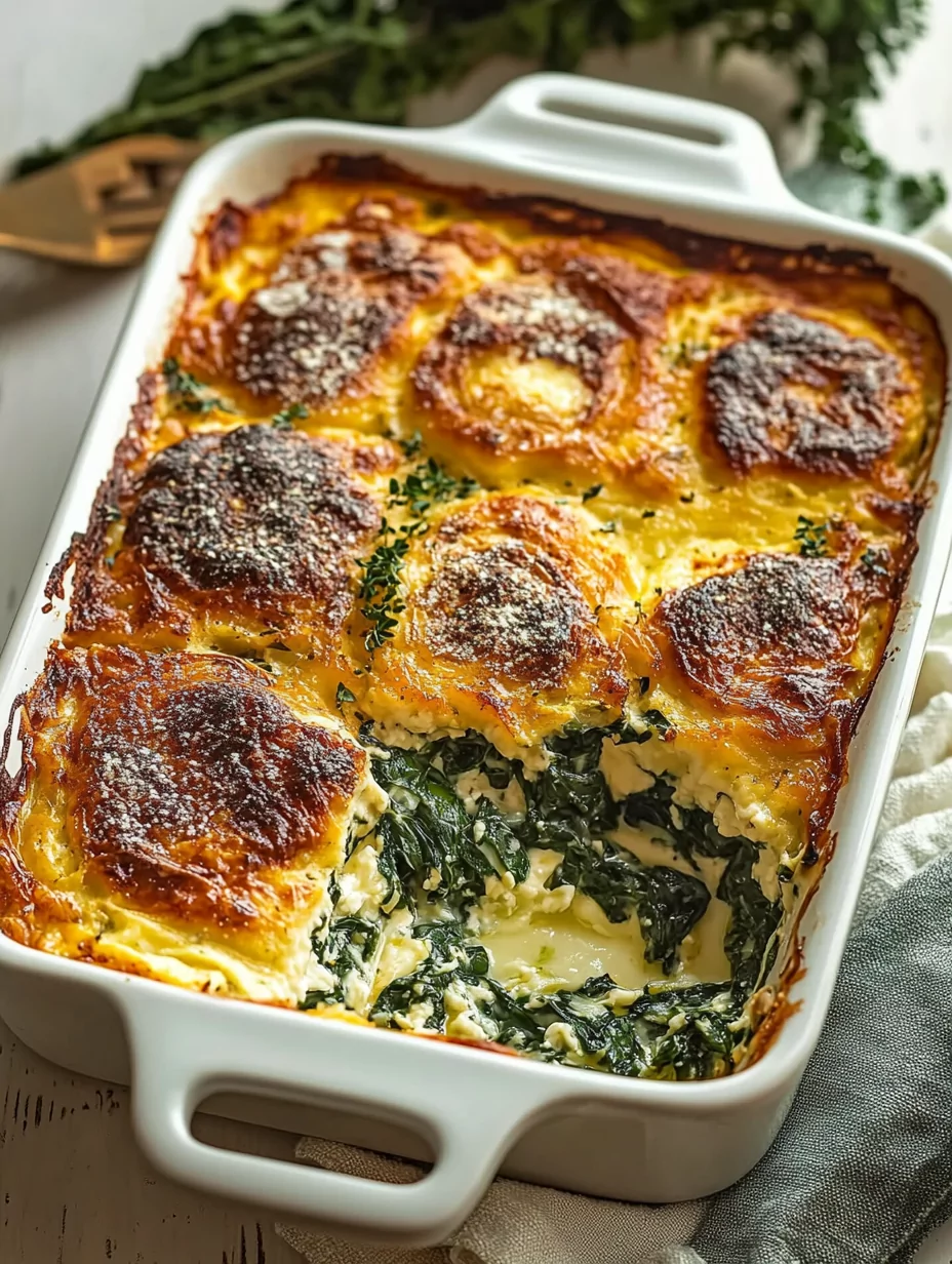 Spinach Florentine Breakfast Casserole