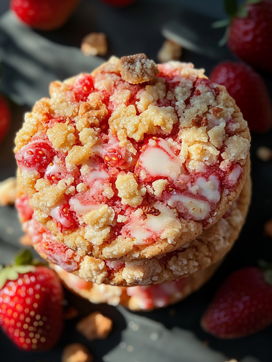 Strawberry Crunch Cookies