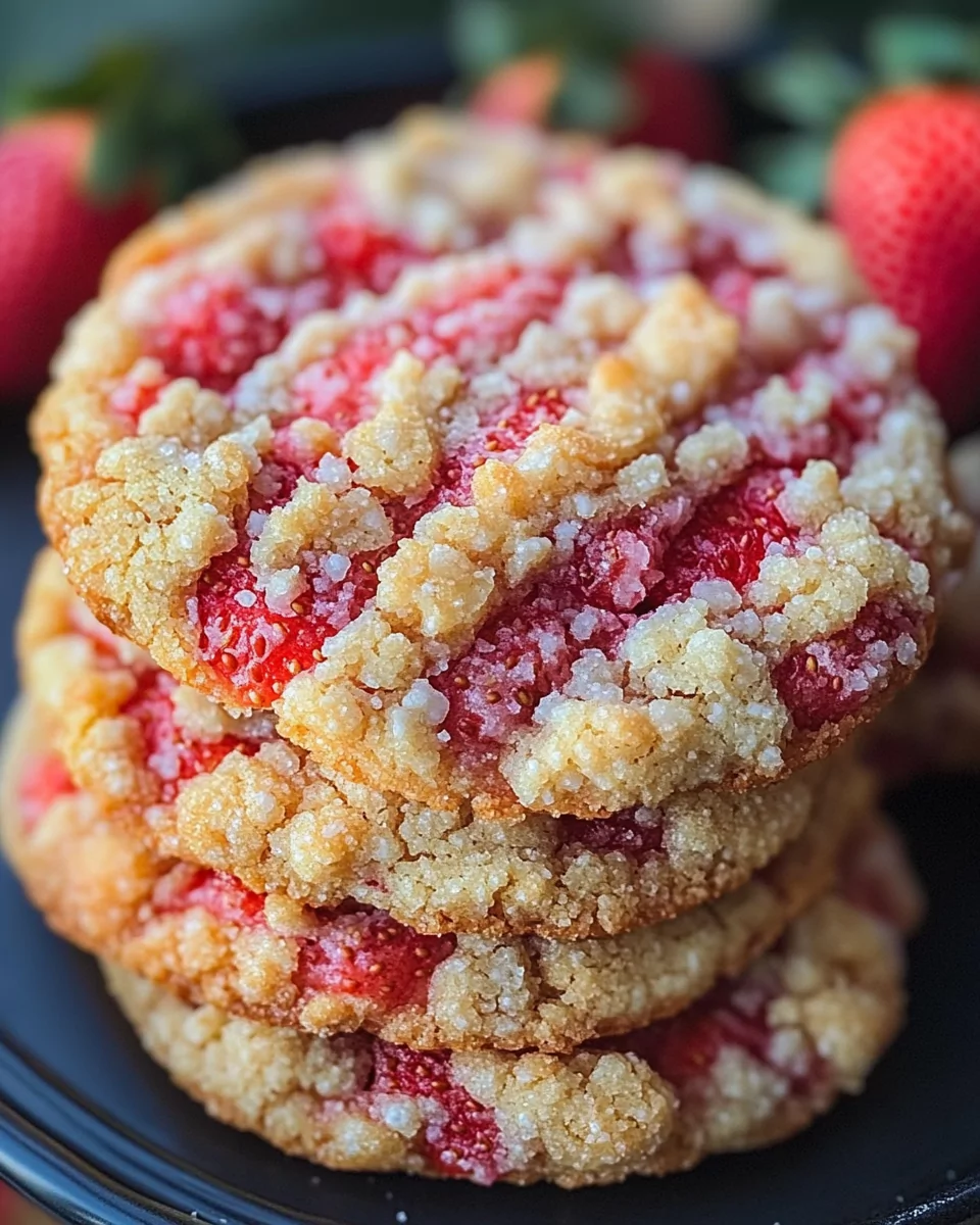 Strawberry Crunch Cookies