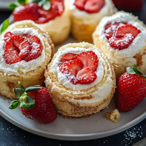 Strawberry Shortcake Cheesecake Rolls