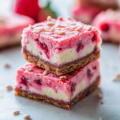 Strawberry White Chocolate Gooey Bars