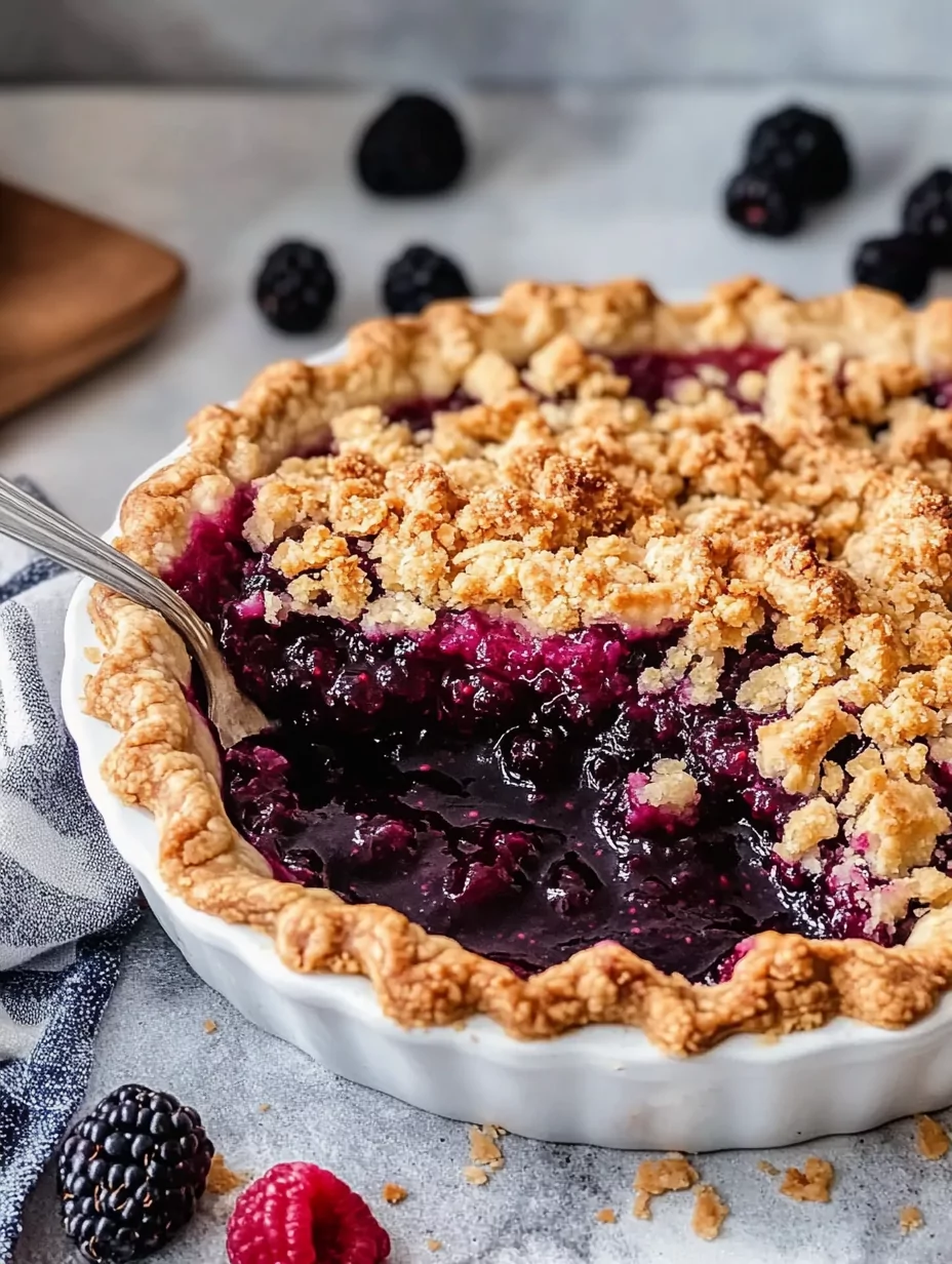 Triple Berry Crumble Pie Recipe